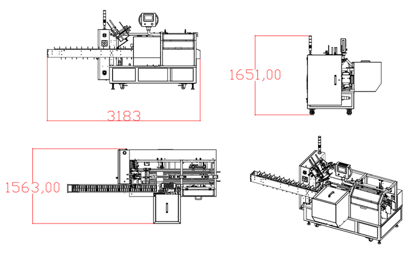 LY200-2標(biāo)準(zhǔn)型裝盒機尺寸